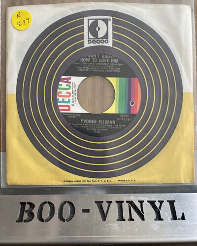 Yvonne Elliman - I Don't Know How To Love Him 7” Vinyl Record Ex / Ex