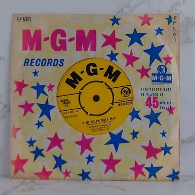 Connie Francis – If My Pillow Could Talk 7" Vinyl Single 45rpm