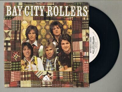 Bay City Rollers Saturday Night 7" Promo Translucent Vinyl Demo Glam Rock Mud