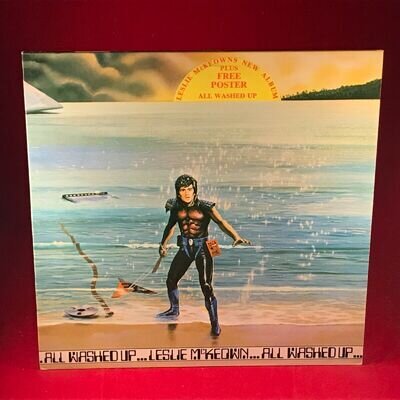 LESLIE MCKEOWN All Washed Up 1979 Vinyl LP + POSTER EXCELL Bay City Rollers Les