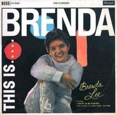 BRENDA LEE This Is Brenda Vinyl Record Album LP Brunswick 1960 Mono 1st Pop Rock