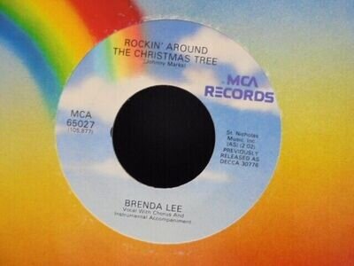 BRENDA LEE " ROCKIN` AROUND THE CHRISTMAS TREE " USA MCA EX+COND.IN Or. SL.