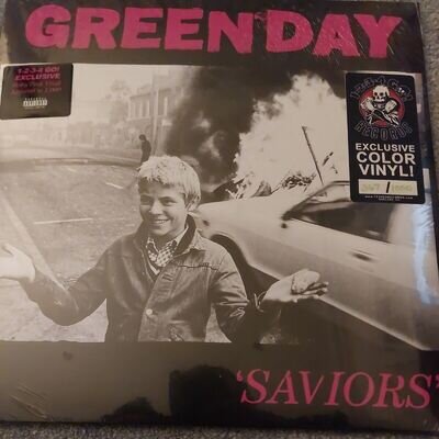 IN HAND!! Green Day - Saviors BABY PINK Vinyl LP Numbered /1000 (split Seam)