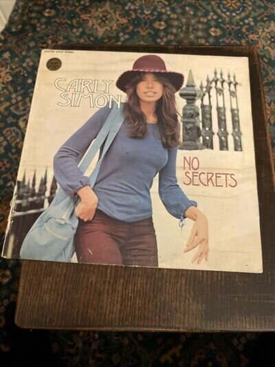 Carly Simon 12” Vinyl Album No Secrets 1972 Elektra Label K42127