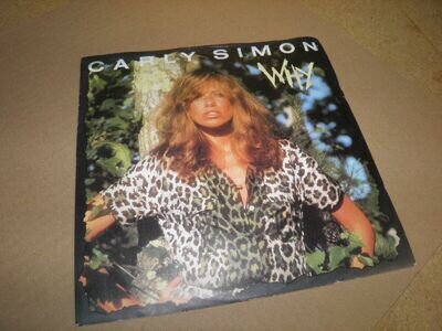 CARLY SIMON- WHY VINYL 7" 45RPM PS