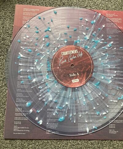 Courteeners~Pink Cactus Cafe Splatter Rare Vinyl LP Blood Records Pop Up Sleeve