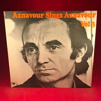 CHARLES AZNAVOUR Sings Aznavour Volume 3 1972 UK vinyl LP The Old Fashioned Way