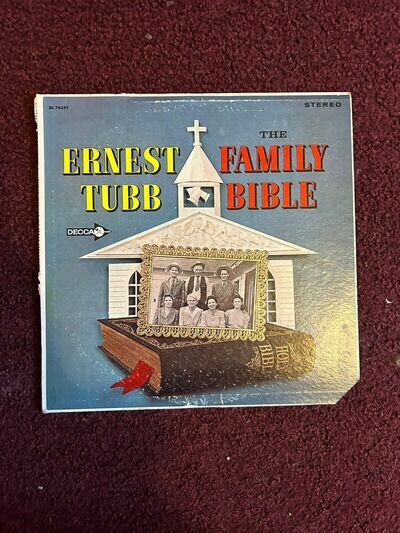 Ernest Tubb The Family Bible 33rpm Vinyl Record Decca Records