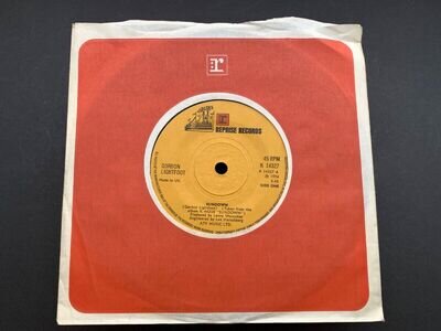 Gordon Lightfoot Sundown 1974 Reprise Records K 14327 7" Vinyl Single EX+