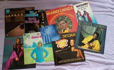 Vintage Vinyl Records Joblot- L. Vandross, Doris Day, Neil Sedaka Etc.