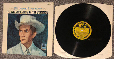 Hank Williams The Legend Lives Anew LP (MGM C-8031) 1966 Mono TESTED - Excellent