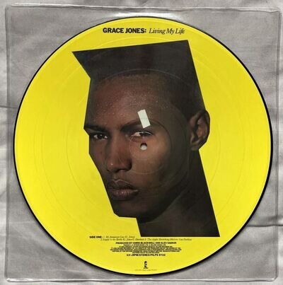 Grace Jones Living My Life *Rare 12” LP Picture Disc 1982 Island Records vg/vg