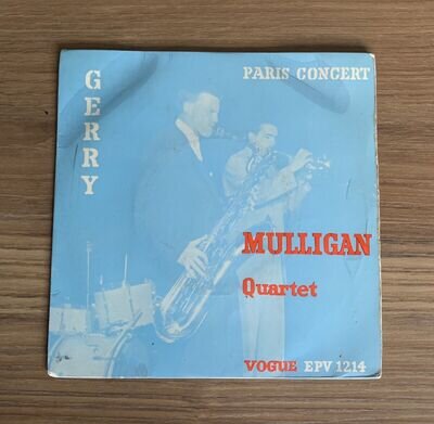 GERRY MULLIGAN QUARTET ‎– PARIS CONCERT, 7” vinyl e.p. VOGUE, VG+/VG