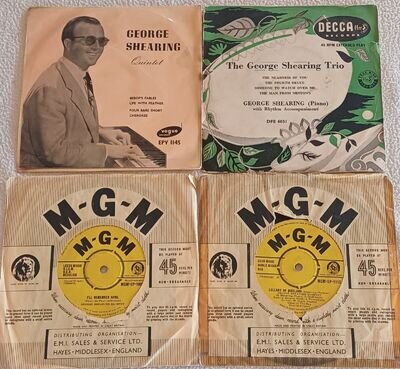 1950s jazz vinyl 7 Inch EPs George Shearing Quintet Four Vinyls