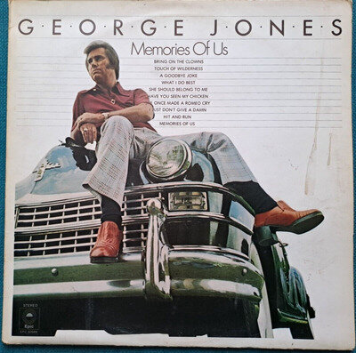 GEORGE JONES - MEMORIES OF US - 12" VINYL LP ALBUM RECORD - NEAR MINT