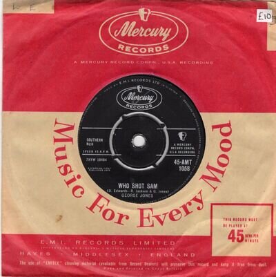 GEORGE JONES......WHO SHOT SAM.....MERCURY...UK...45