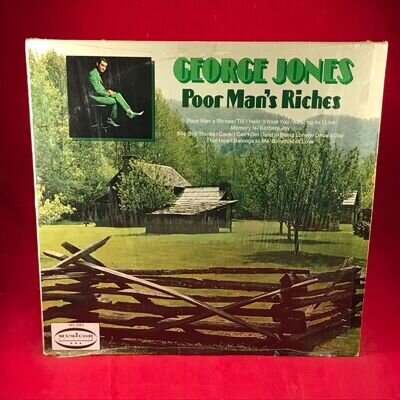 GEORGE JONES Poor Man's Riches 1972 USA Vinyl LP That Heart Belongs To Me