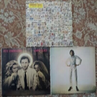 PETE TOWNSHEND + RONNIE LANE LPs. 3 different. EXCELLENT condition.