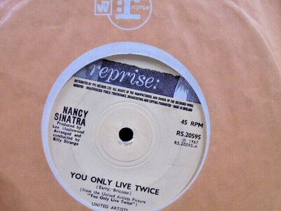 NANCY SINATRA " YOU ONLY LIVE TWICE " Or. UK REPRISE EX+ COND.IN Or. SL.