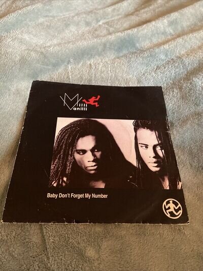 Milli Vanilli - Baby Don't Forget My Number 7" Vinyl Single