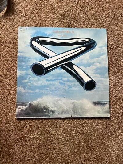 Mike Oldfield 12” Vinyl Album Tubular Bells 1977 Reissue Green Labels See Pics