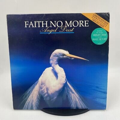 FAITH NO MORE Angel Dust SLASH RARE 1992 UK PRESS VINYL LP & BONUS 12" VG+/VG+