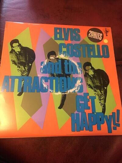 Elvis Costello & The Attractions Get Happy!! 12" Vinyl LP 1980 F-Beat XXLP1. Ex