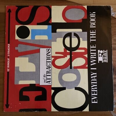 Elvis Costello And The Attractions Everyday I Write The Book 12” Vinyl Single