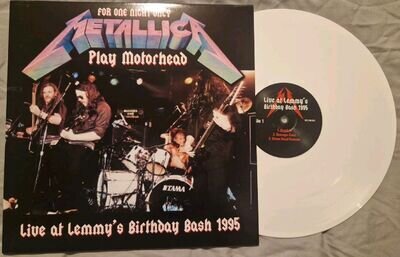 Metallica Play Motorhead White 12" Vinyl Live At Lemmys Birthday Bash 1995