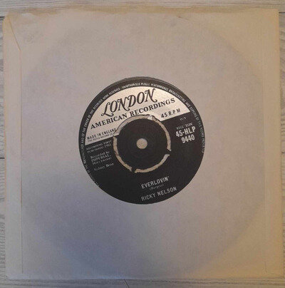 Ricky Nelson - Everlovin' (1961) 7" Single - London Records - FREE POSTING