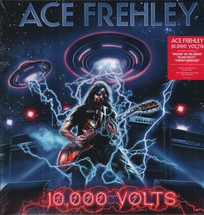 Ace Frehley 10,000 Volts LP vinyl Europe Mnrk Heavy 2024 black vinyl 2 LP set