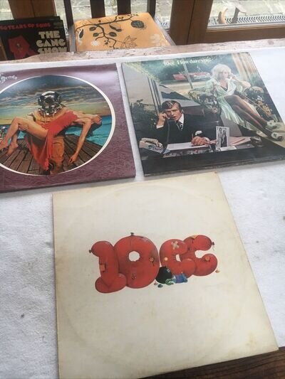 3 X 10cc Vinyl Albums Deceptive Bends / 10cc/ How Dare You