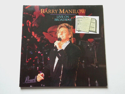 Barry Manilow Live On Broadway Original 1990 Arista Records Double Vinyl 2LP Set