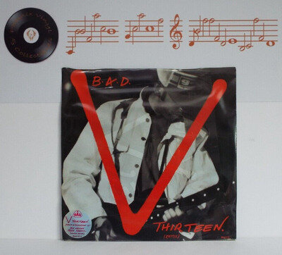 B.A.D. Big Audio Dynamite V Thirteen 12” Single 1987 New Sealed + Free Stencil