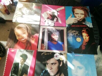 80s Vinyl LP Records Job Lot Simply Red Randy Crawford Alison Moyet Paul Young