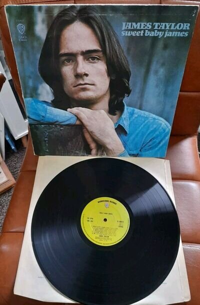 James Taylor - Sweet Baby James Vinyl Album W/bros records Uk 1970