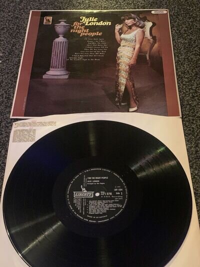 Julie London For the Night People UK 1st Liberty Stereo SLBY 1334 Vocal Jazz LP