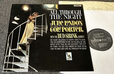 JULIE LONDON-ALL THROUGH THE NIGHT-1ST ISSUE UK 1966 MONO VINYL LP+INNER EX+/M-