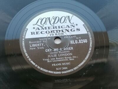 JULIE LONDON 1958 UK 78 CRY ME A RIVER LONDON HLU.8240