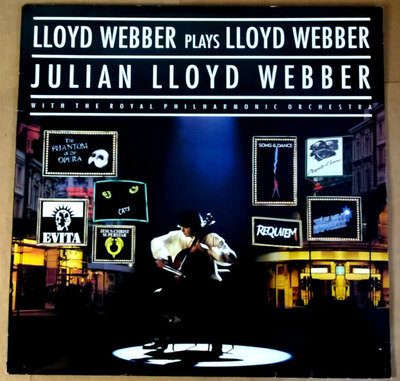 JULIAN LLOYD WEBBER Plays Vinyl EX/EX 1990 Stereo LP Record 33 Album 4322911