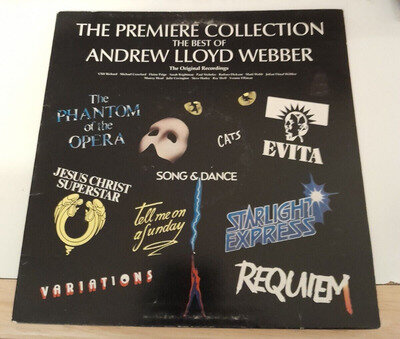 ANDREW LLOYD WEBBER - THE PREMIERE COLLECTION, 14 TRKS, 1988 (REALLY USEFUL LP)