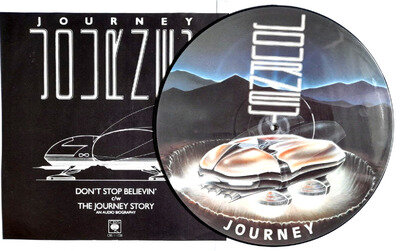 NM/NM Journey Don't Stop Believin' 12" VINYL PICTURE DISC 1982 Boston Foreigner