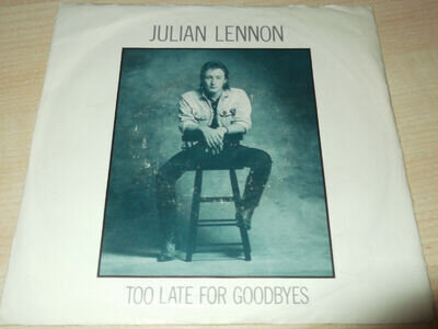 Julian Lennon Too late for goodbyes 7" Hit Record