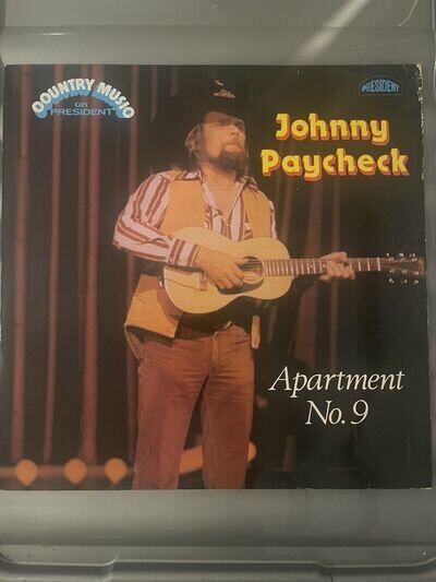 Johnny Paycheck Apartment No. 9 - 12” Vinyl Record LP - President - 1980 Country