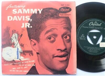 Sammy Davis Jr Featuring Sammy Davis Jr EP Capitol EAP1555 EX/VG 1955 picture sl