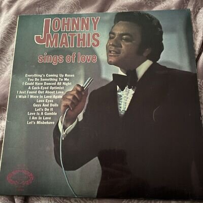 JOHNNY MATHIS Sings Of Love 1971 UK Vinyl LP record