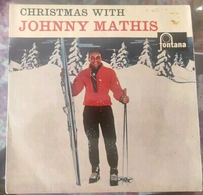 Johnny Mathis - Christmas With Johnny Mathis 7" Record 4 Track EP EXCELLENT