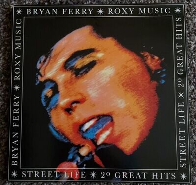 BRYAN FERRY ROXY MUSIC Street Life 20 Great Hits 1986 Vinyl LP. VGC.