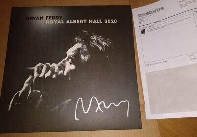 BRYAN FERRY ROYAL ALBERT HALL 2020 PERSONALLY SIGNED DOUBLE VINYL LP