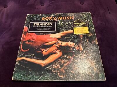 PROG / GLAM / Roxy Music: USA ATCO promo copy of 'Stranded' Bryan Ferry signed!